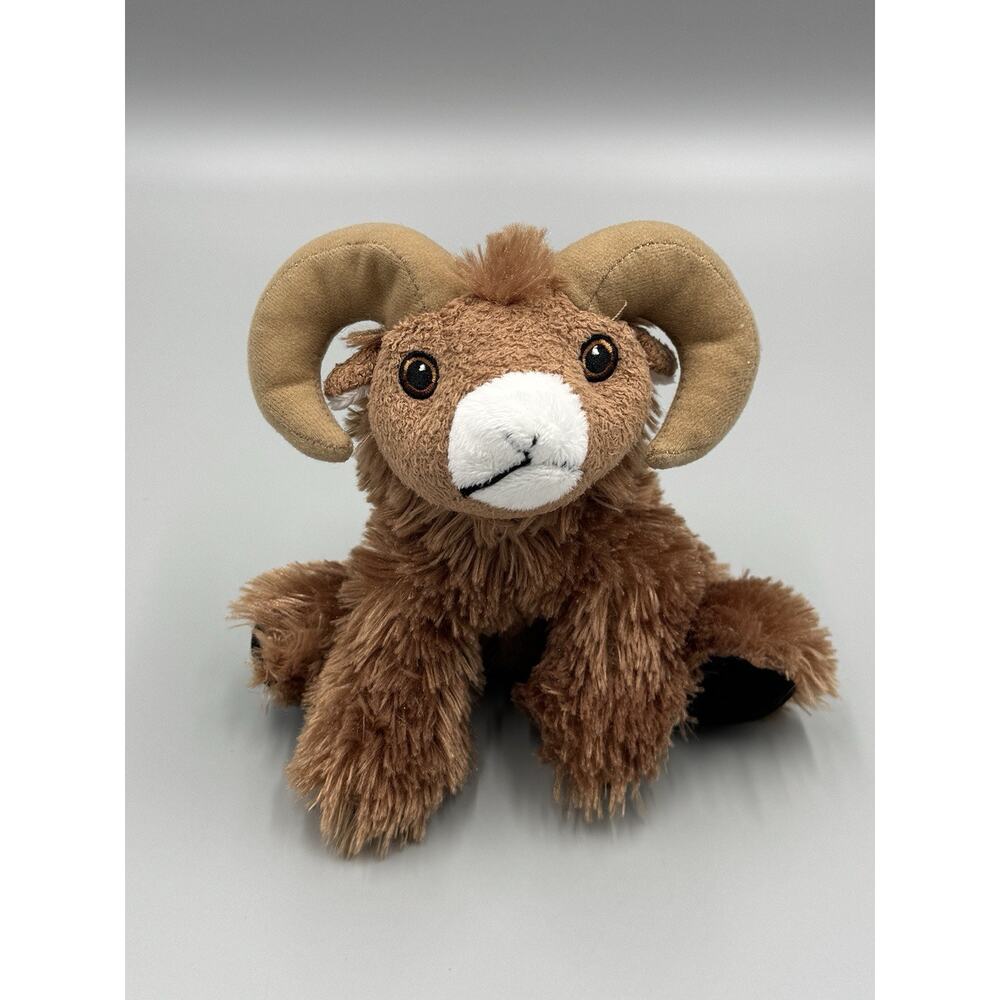 Mountain Goat Ram Brown Plush Small 8” Stuffed Animal House